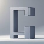 Ilustração de um objeto moderno com a letra 'L' integrada em seu design, em um fundo neutro.